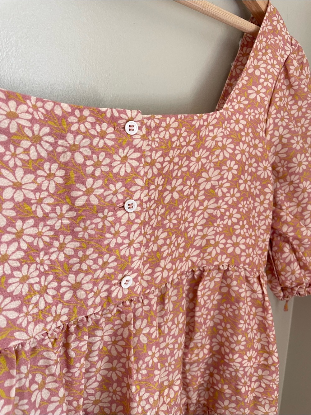 Maje Radola Floral Print Linen Blend Mini Dress Eu 36 Size S Cottagecore Prairie - Picture 9 of 16